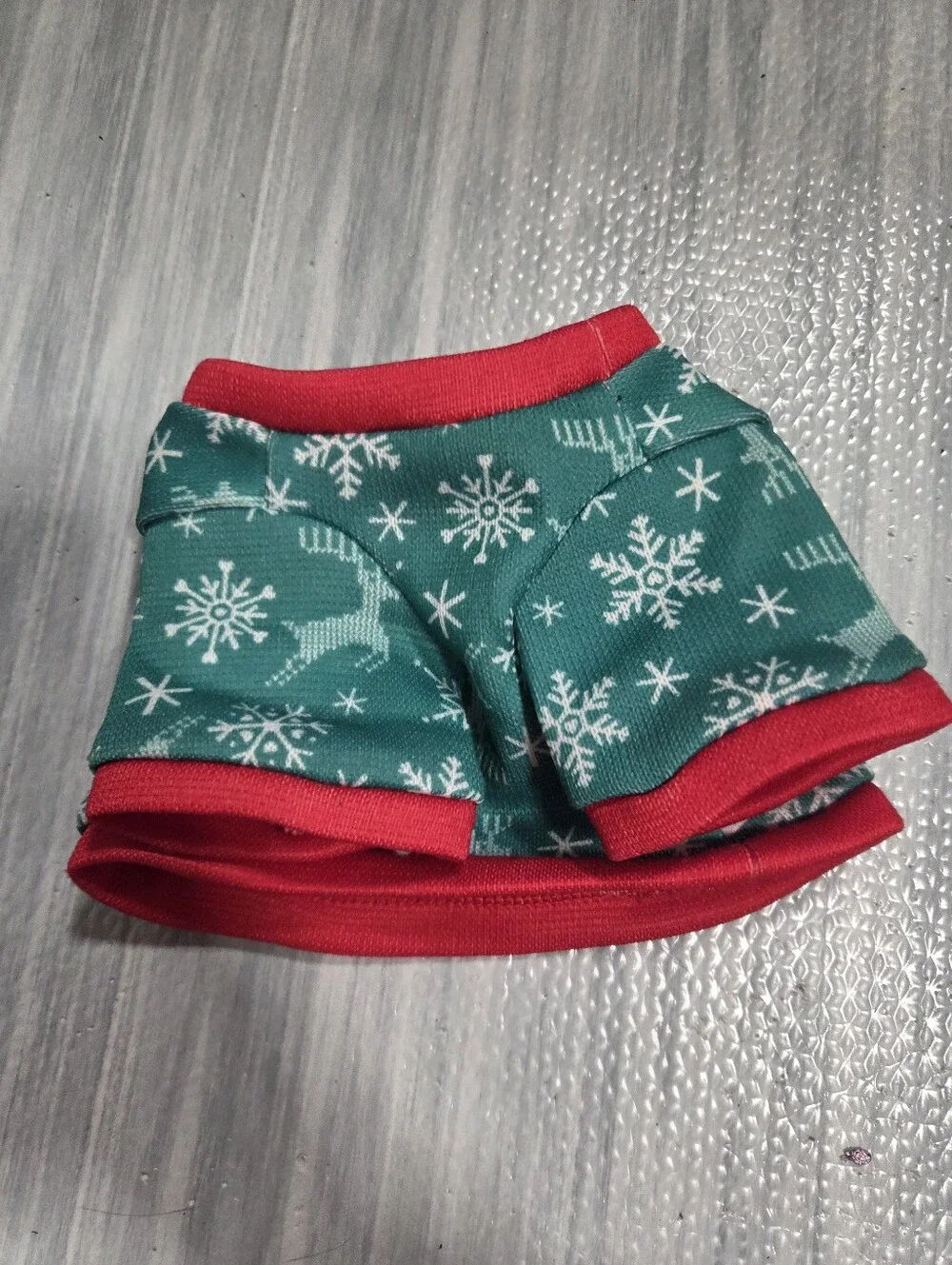 Build a Bear Workshop Red and green christmas Dog sweater